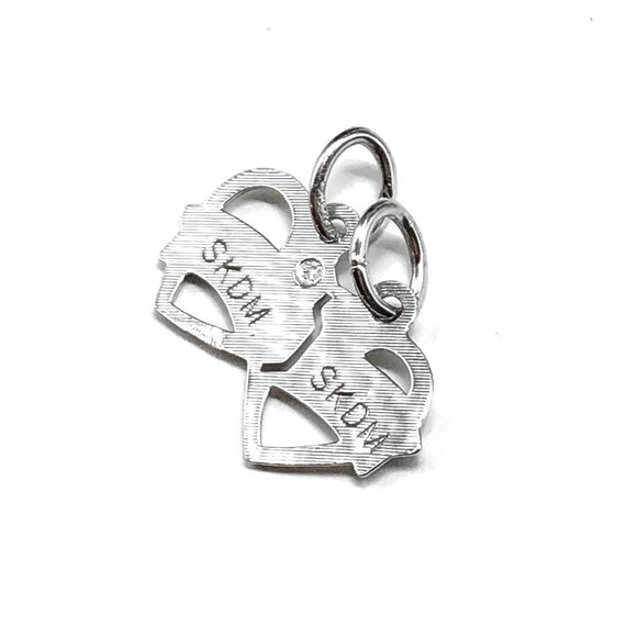 Sterling Silver Best Friend BFF Break Apart Charm - Picture 2 of 7